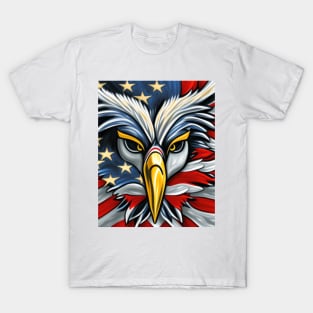 American Bald Eagle Flag T-Shirt